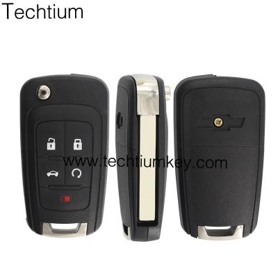 China ABS/Plastic 5 Button Remote Key Shell With Big Logo Cover Car Key Replacement Case For Chevrolet for sale