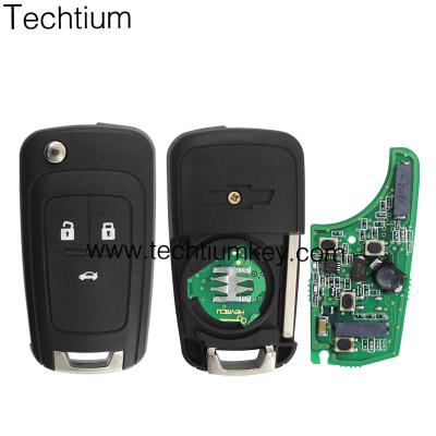 China ABS/Plastic Car Replacement 3 Button Flip Folding Remote Master Key With Big Logo 315Mhz For Old Remote Key For Chevrolet for sale