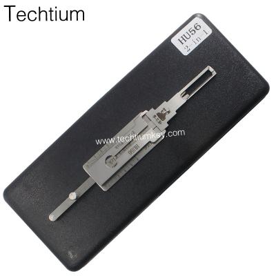 China original Lishi locksmith tools HU56 2 in 1 car lock pick old car decoder for Toyota Volvo, for Misubishi S40 LTP-47 for sale