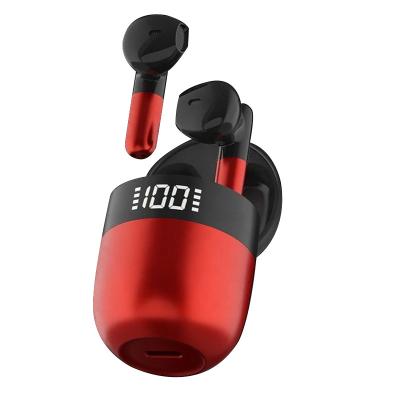 China 2022 Best Ipx7 Earbuds J28 In-ear Creative Waterproof Pink White Egg Shape LED Display Sports Earbuds Wireless Headphones For Running for sale