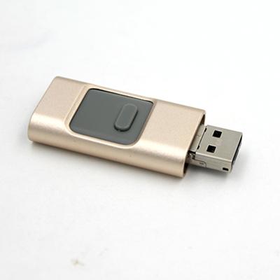 China 2019 new product stick 3 in 1 custom 64G mobile phone otg USB flash drive for iphone 5 6 IOS 6s 7 7plus / Android for sale