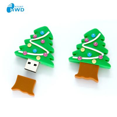 China Portable Mini Size PVC Mold For Christmas Good Quality USB Flash Drives Total Capacity 2/4/8/16G USB Flash Memory Drives USB Stick for sale