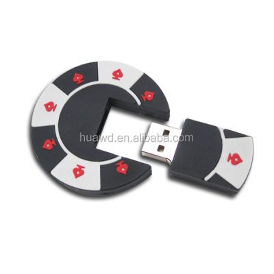 China PVC new product poker chip usb pen drives,poker chip usb flash drive,OEM customized shape 2D PVC 3D usb drive china for sale