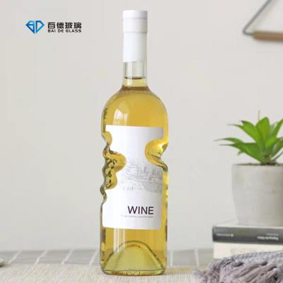 China Beverage Factory Supplier Hot Sale 750ml Premium Glass Wine Bottle for sale