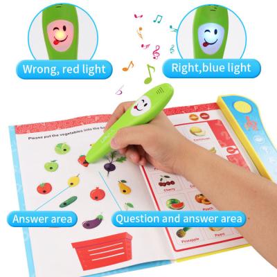 China Parent-children Interactive Factory Customized Kids Push Button Soundboard Educational Musical Books For Education Children With Learning Pen for sale