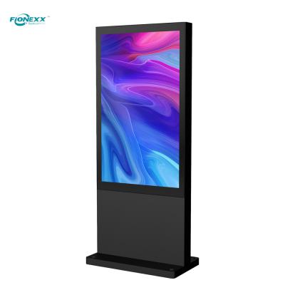 China Bezel 12mm Metall-LCD-Fensterbildschirme Wand/Boden montierbar für Einzelhandelsgeschäfte zu verkaufen