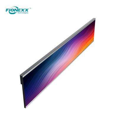 China WiFi Network Stretched Bar LCD Display for Supermarket Ultra Wide Strip Shelf Edge Advertising for sale