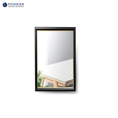 China 32inch Gold Frame Mirror LCD Display 700nits Mirror Digital Signage for Hotels for sale