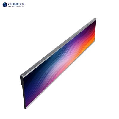 China Shelf Edge LCD Display Screen Supermarkets Screens Stretch LCD Bar Display Shelf Edge Custom Stripe Screen for sale