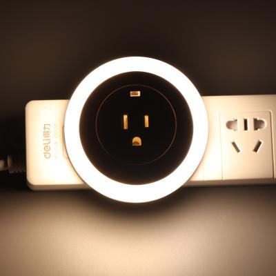 China Amazon USB Night Light Glow Sensor Modern Warm Led Night Lights For Kids Around Low Power LED Night Wall Lamp for sale