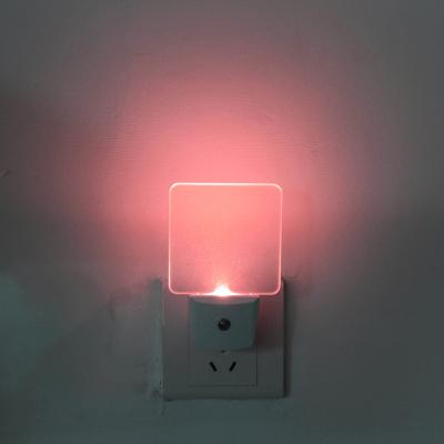 China Modern Smart Stair Lights Acrylic LED Night Lamp Photo Sensor Night Light For Bedroom for sale