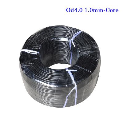 China FTTH Fiber Drop Cable Lame Retardant Polyolefin Insulated ASU OD4.0 1.0SDI High Defination For Signal Transmassion for sale