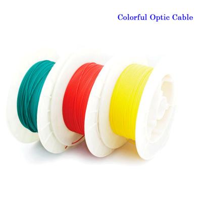 China Cable de fibra óptica de plástico PMMA a todo Color poliolefina retardante de llama aislado 5M/10M para decoración de coche/hogar en venta