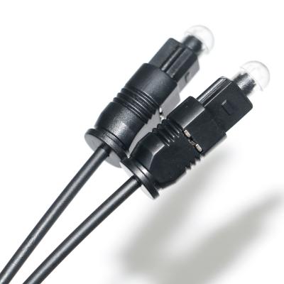 China Conexión de cable de audio óptico digital Toslink óptico digital SPDIF Ultra delgada de PVC cuerda de oro Ject cubierto con tapa de polvo en venta