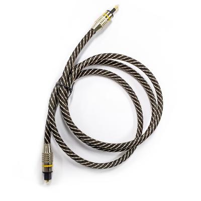 China Gelb-Nylon geflochten OD4.0 Toslink Optisches Digital-Audio-Kabel HiFi Sound Koaxial-Audio-Kabel für Soundbar zu verkaufen