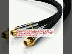 Digital Optical Audio Toslink Cable SPDIF Fiber Speaker Wire for HIFI Video card DVD TV DTS Dolby 5.1 7.1 Audio ampl