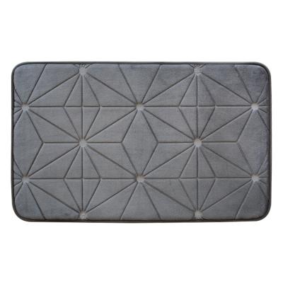 China Reversible High Standard Washable Easy To Clean Rectangle Stone Bath Cover PVC Mat for sale