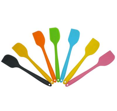 China Useful Wholesale Viable Colorful Cake Butter Batter Batter Scraper Tool Silicone Cream Mixing Baking Scraper for sale