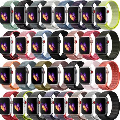 China Stainless Steel Sports Nylon Smart Watch Strap Replacement Silicone Rubber Watch Bands Stainless Steel Metal Straps 38mm 40mm 42mm 44mm for sale