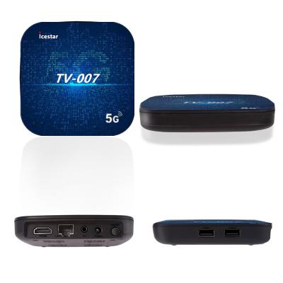 China USB 3.0*1+ USB 2.0*1 5G 4k Wifi TV007 Smart Wireless Network Smart Set Top Box Dual Frequency Digital TV Set Top Box for sale