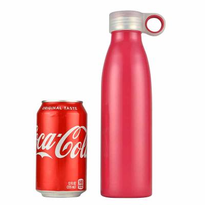 China Custom Logo Single Wall Stainless Steel Drinks Stocked Reusable Water Bottle With Lid for sale