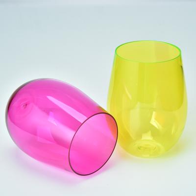 China 10 Ounce Disposable Simple Modern Top Amazon Selling Plastic Reusable Dome Lid Single Tumbler for sale