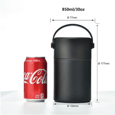 China PORTABLE Wide Mouth Double Wall Containers Stainless Lunch Food Jar for sale