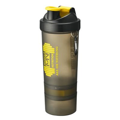 China PET Mini Pvc Sport Fitness Drink Bottles Custom Empty Black Gym Protein Shaker for sale