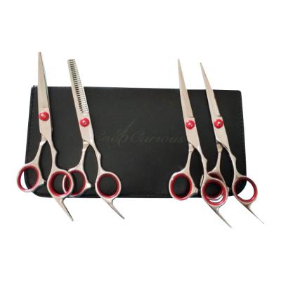 China Professional Thinning Scissors Barber Scissors Set Japanese Hairdressing Scissors Set 6.0 Inch Hairdressing Scissors for sale