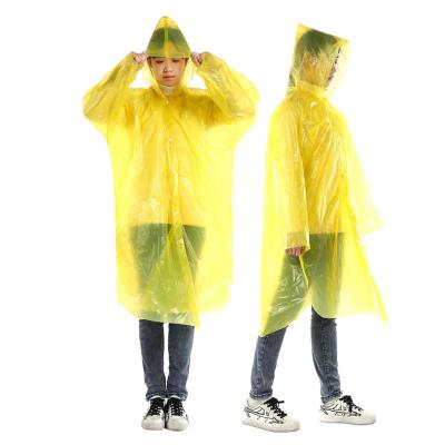 China Free Sample Emergency PE Raincoat Waterproof Clothing Rain Coats Disposable Raincoat For Adults Raincoats for sale