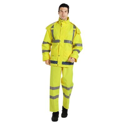 China Factory supply rainproof low price customized raincoat reflective reflective workwear for sale