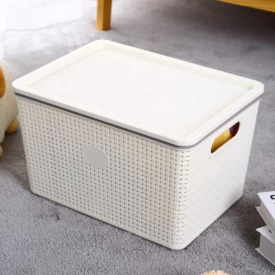 China Creative Folding Bedroom Cabinet Storage Organizer For Snacks Drinks Food Storage Container Kitchen Food Storage Portable Plastic Basket for sale