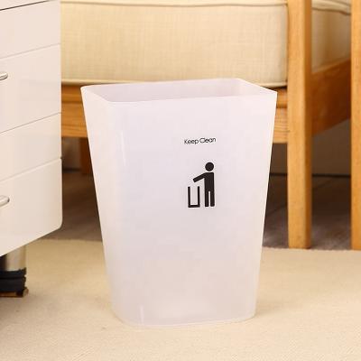 China Bedroom Creative Household Rubbish Bin Large Capacity Stored Easy Cleaning Rubbish Bin For Garbage Plastic Bin Without Lid for sale