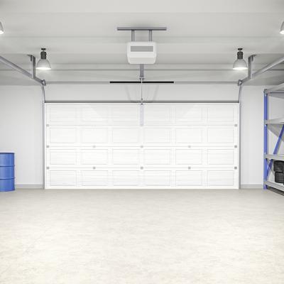 China heat insulation overhead security garage door/single garage door/automatic sectional garage door for sale