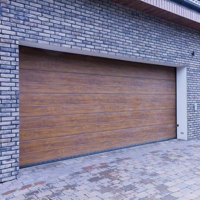 China Heat Insulation Finger Protection Steel Garage Door for sale