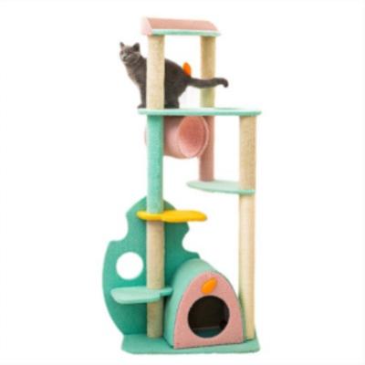 China Zhongjun New Design Cat Tree Cat Climbing Tower for Kittens House Play for sale