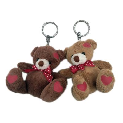 China Custom Plush Teddy Bear Keychain Bag Ornament Handmade Animal Keychains Animal Toys Stuffed Plush Animals Key Chain for sale