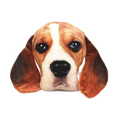 China Custom Creative Handmade Plush Sofa Pillow Dog Shape Pillow For Living Room Sofa Backrest Pillow for sale