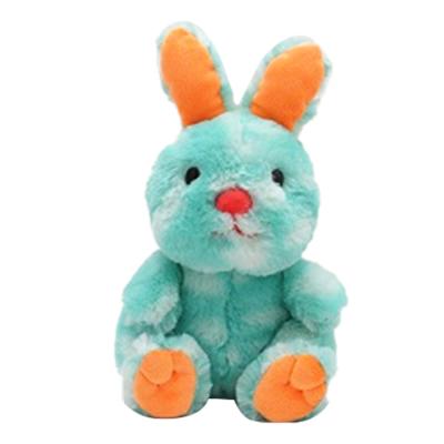 China Handmade High Quality Blue Rabbit Plush Animal Stuffed Rabbit Soft Toy With Frabic Rabbit Fur Plush Toy for sale