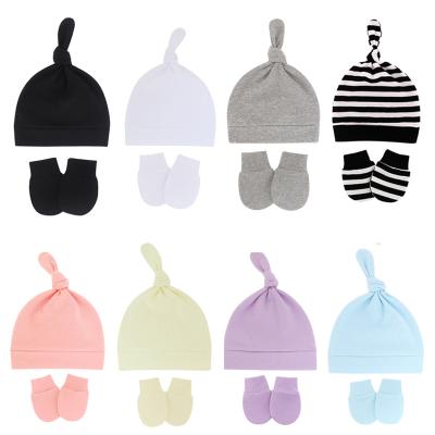 China Picture Baby Knot Hat Adjustable Attractive Soft And Warm Knotted Baby Hat 0-6 Months Infants Tire Hat for sale