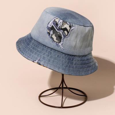 China Korean Australian Bucket Hat Unisex Adjustable Image Fisherman Denim Bucket Hat for sale