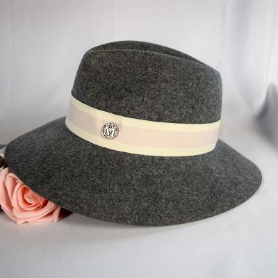 China Wholesale Plush Color Men Felt Fedora Crushable Felt Hats With Letter 100% Wool Felt Fedora Hat Top Hat for sale