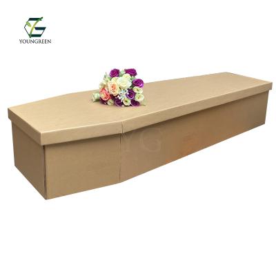 China Eco - Friendly Wholesale Cheap Price Cardboard Paper Caskets Biodegradable Boxes Cremation Caskets for sale