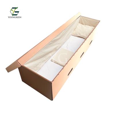 China Biodegradable Eco - Friendly Paper Caskets And Biodegradable Cardboard Casket for sale