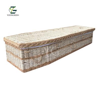 China Handwoven Funeral Caskets Corn Eco-Friendly Sound Caskets Eco-Friendly for sale