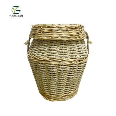 China European Style Wholesale Eco Friendly Paper Urn Human Cremation Willow Urns For Ashes for sale