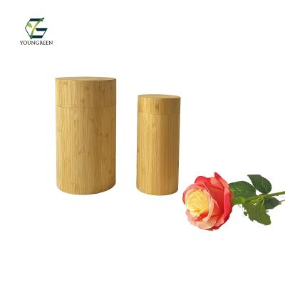 China Eco - Friendly Biodegradable Ash Scattering Eco Ash Urn Tube Bamboo Urn For Pet for sale