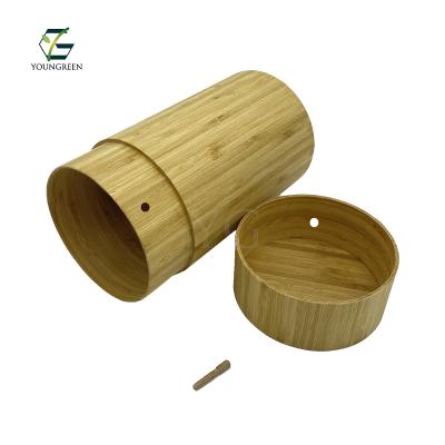 China Eco - Friendly Memorials Scattering Tube Biodegradable Bamboo Cremation Urn for sale