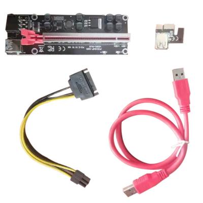 China - New version raiser 009S plus USB3.0 1X PCIE cable to 16X extra pcie adapter card riser for sale