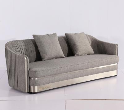 China Other Italian Luxury Modern Stylish Scandinavian Gray Long Comfy 3 Seater Sofa Couch L Shaped Sofas Set For Living Room for sale